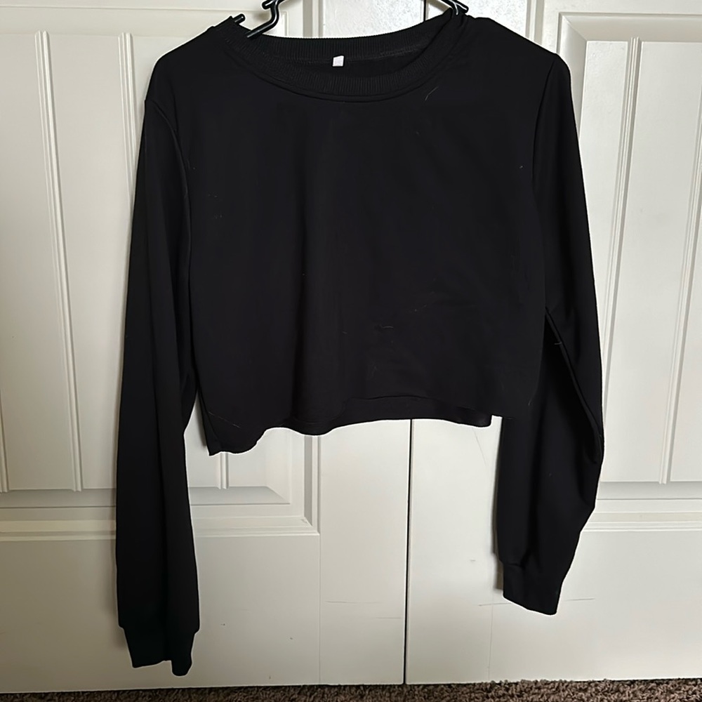 Basic long sleeve crop top